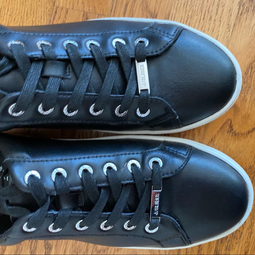 J Slides leather black platform sneakers - Picture 6 of 9